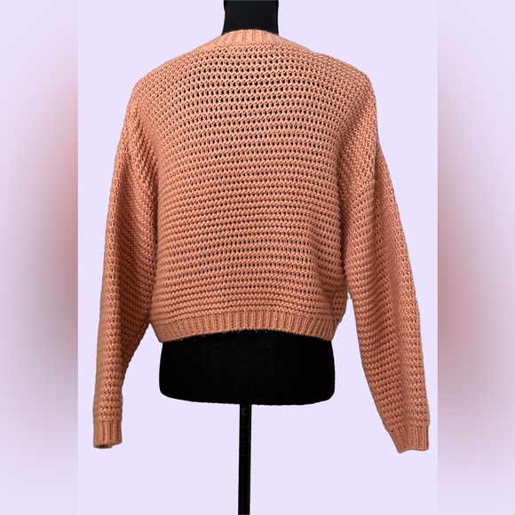 forever 21 knitted peach pullover sweater - Picture 3 of 7